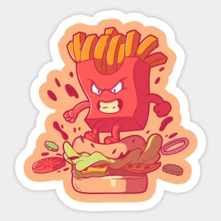 Burger Squash! Sticker